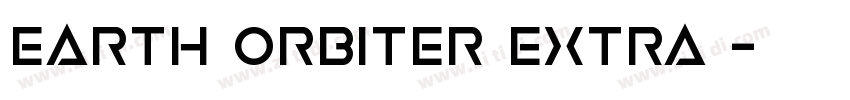 Earth Orbiter Extra 字体转换